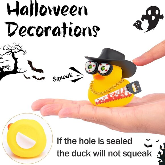 Horror Dashboard Rubber Duck for Halloween With Accessories, DIY Assembly - Picture 3 of 7